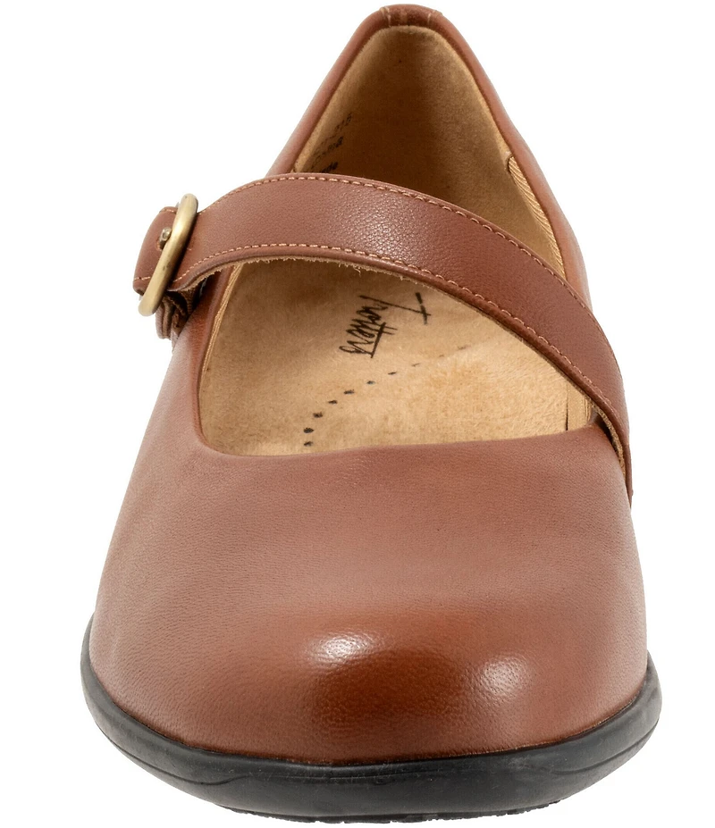 Trotters Rochelle Leather Asymmetrical Mary Janes