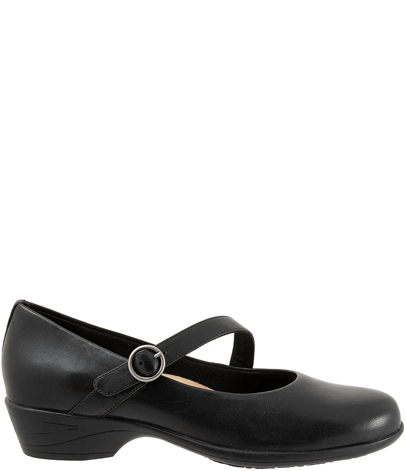 Trotters Rochelle Leather Asymmetrical Mary Janes