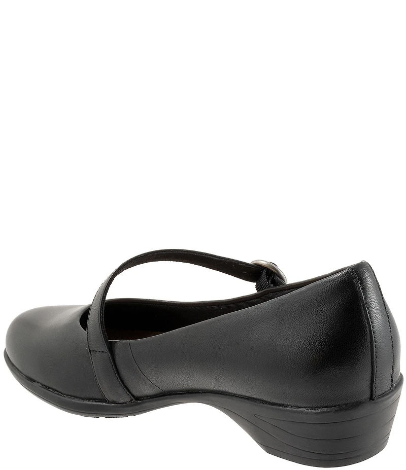Trotters Rochelle Leather Asymmetrical Mary Janes