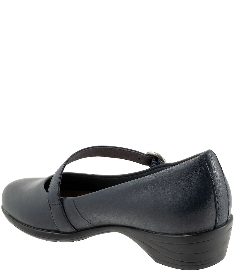 Trotters Rochelle Leather Asymmetrical Mary Janes
