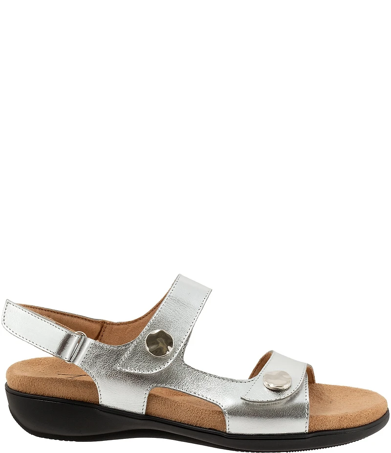 Trotters Romi Metallic Leather Sandals