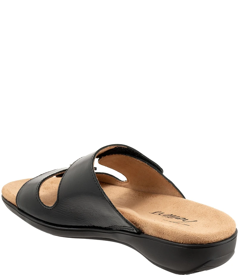 Trotters Ruthie Metallic Leather Slide Sandals