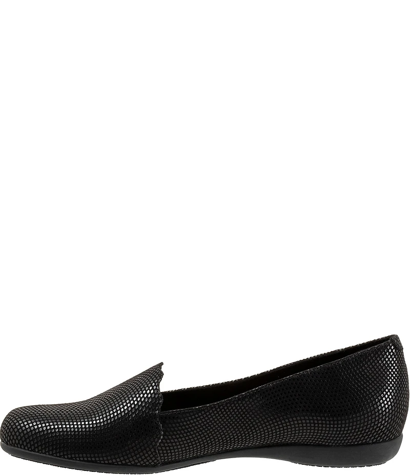 Trotters Sage Mini Dot Scalloped Detail Slip-Ons