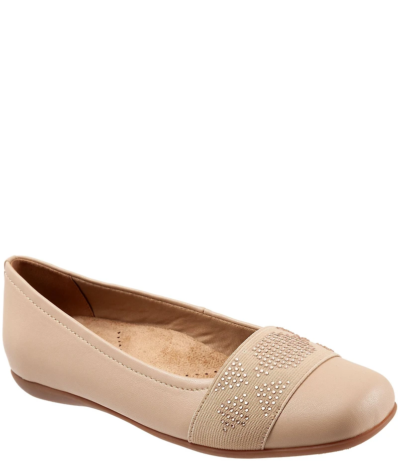 Trotters Samantha Leather Slip On Flats