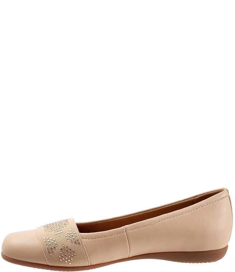 Trotters Samantha Leather Slip On Flats