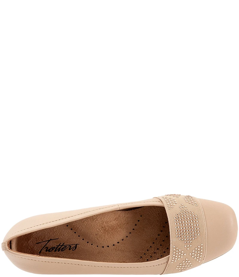 Trotters Samantha Leather Slip On Flats