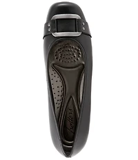 Trotters Sizzle Leather Metal Buckle Hardware Ballet Flats