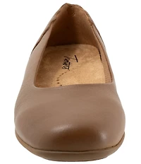 Trotters Sunny Leather Scalloped Ballet Flats