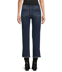 Tru Luxe Jeans Bow Hem Straight Leg Jeans