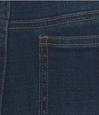 Tru Luxe Jeans Bow Hem Straight Leg Jeans