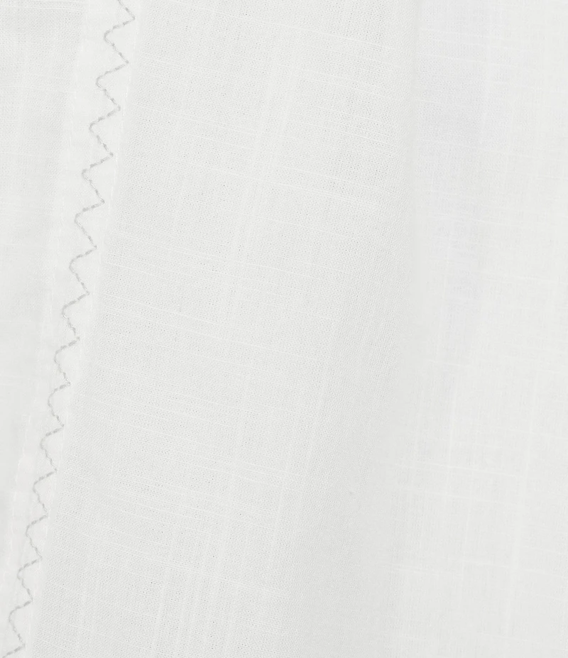 Tru Luxe Jeans Embroidered Batteau Neck Short Sleeve Top