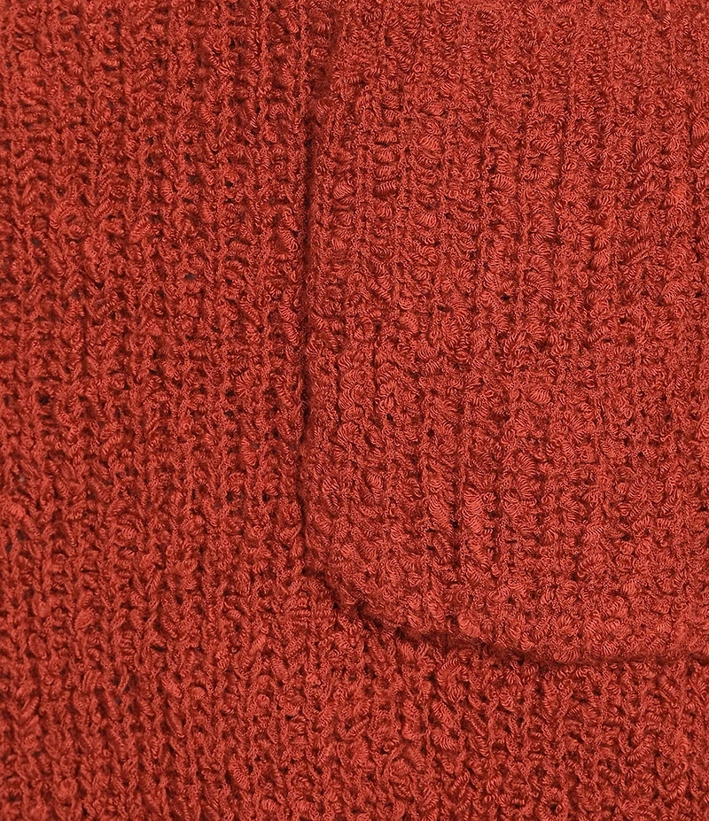 Tru Luxe Jeans Knit Round Neck Elbow Roll Sleeve Top