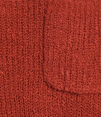 Tru Luxe Jeans Knit Round Neck Elbow Roll Sleeve Top