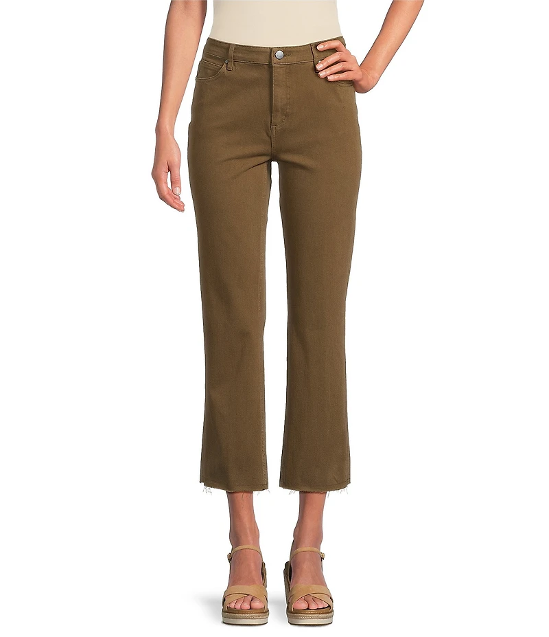 Tru Luxe Jeans Stretch Twill Kick Crop Pants