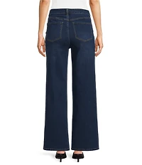 Tru Luxe Jeans Studded Denim Wide Leg Jeans
