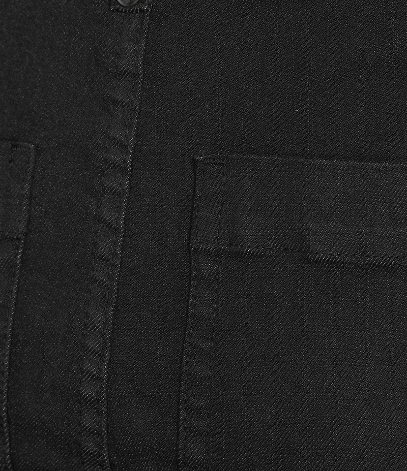 Tru Luxe Jeans Twill Flat Front Wide Leg Jeans