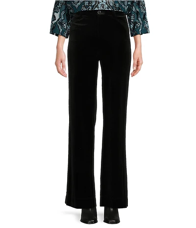 Tru Luxe Jeans Velvet Stretch Wide Leg Pants
