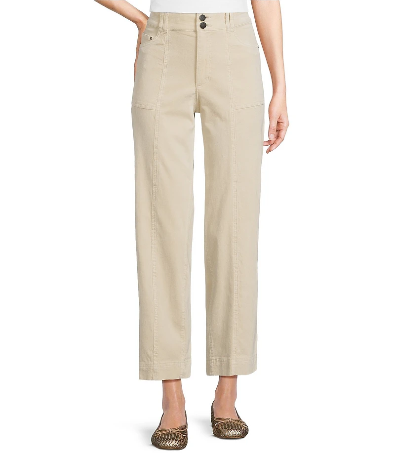 Tru Luxe Jeans Velveteen Cropped Wide Leg Pants
