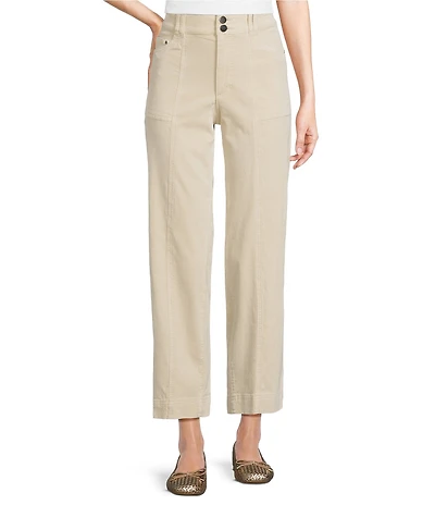 Tru Luxe Jeans Velveteen Cropped Wide Leg Pants