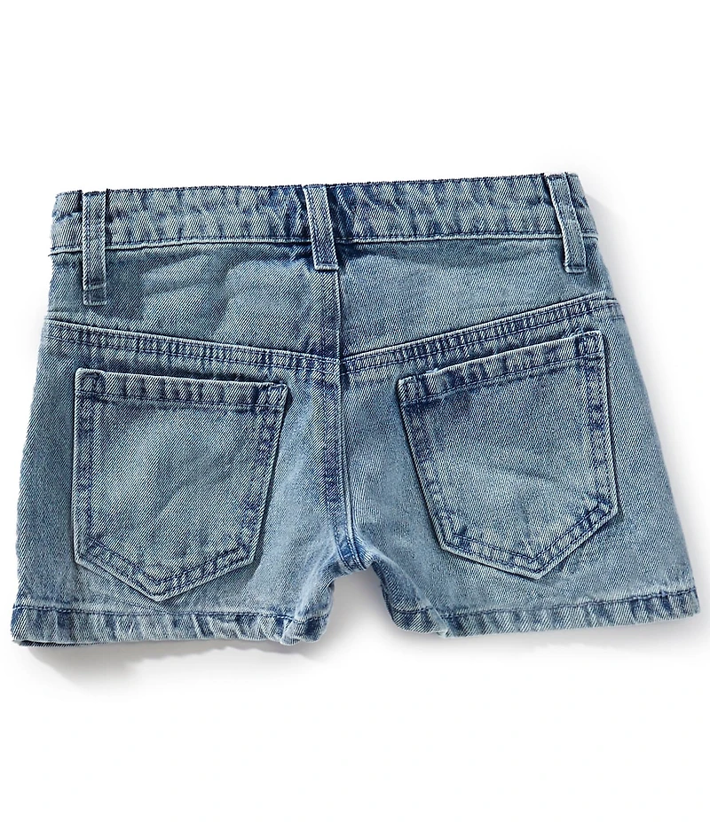 Truce Big Girls Metal-Studded-Front Denim Shorts