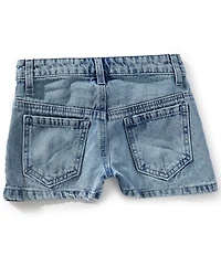 Truce Big Girls Metal-Studded-Front Denim Shorts