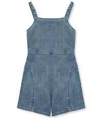 Truce Big Girls Sleeveless Stretch Denim Romper