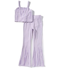 Truce Big Girls Tie-Dye Flare Leg Matching Two-Piece Set