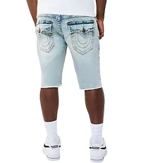 True Religion 12#double; Ricky Frayed Hem Flap Shorts