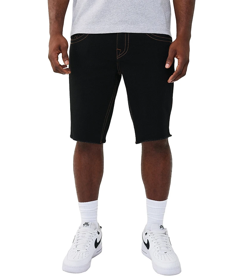 True Religion 12#double; Ricky Frayed Hem Flap Shorts