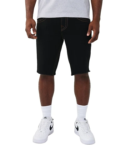True Religion 12#double; Ricky Frayed Hem Flap Shorts