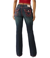 True Religion Becca Rhinestone Mid Rise Bootcut Jeans