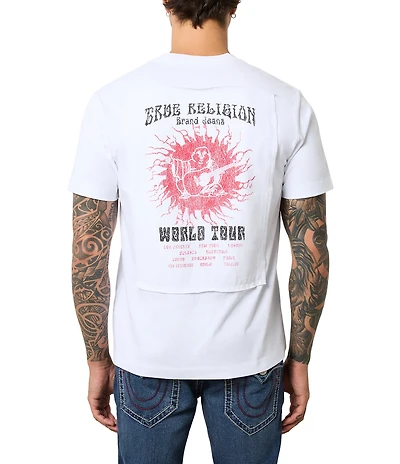 True Religion Blazing Tour Short Sleeve Graphic T-Shirt