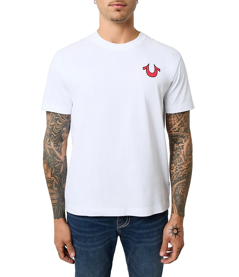 True Religion Blazing Tour Short Sleeve Graphic T-Shirt