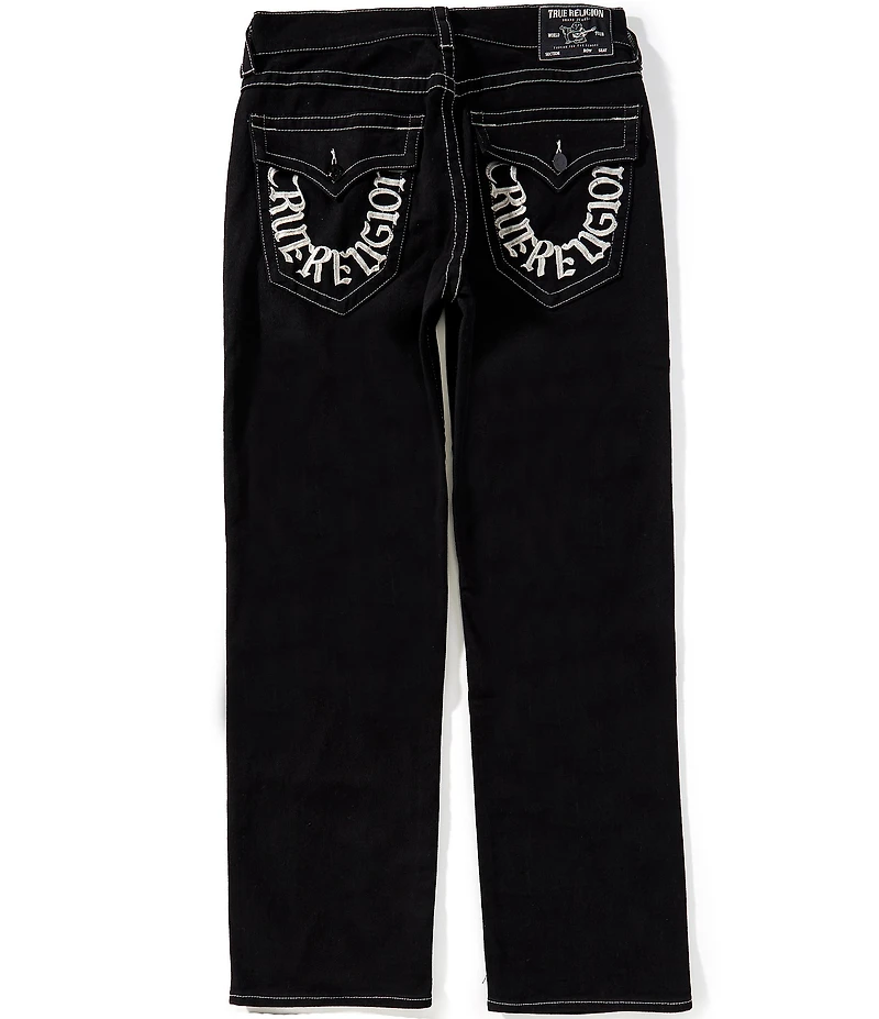 True Religion Bobby Horseshoe Embroidered Back Pocket Baggy Fit Jeans