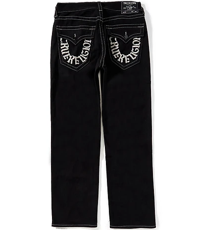 True Religion Bobby Horseshoe Embroidered Back Pocket Baggy Fit Jeans