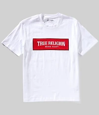 True Religion Box Logo Mesh Short Sleeve T-Shirt