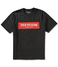 True Religion Box Logo Mesh Short Sleeve T-Shirt