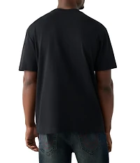 True Religion Buddha Face Graphic Short Sleeve T-Shirt