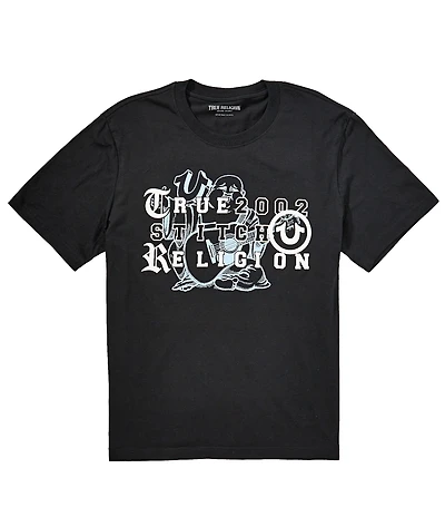 True Religion Buddha Logo Graphic Short Sleeve T-Shirt