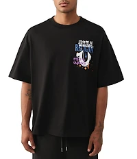 True Religion Concert Buddha Short Sleeve Oversized T-Shirt