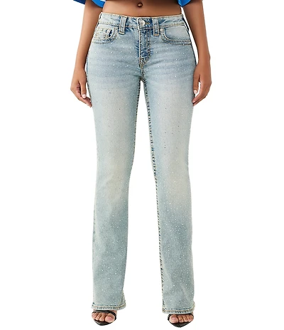 True Religion Crystal Becca Mid-Rise Bootcut Denim Jeans