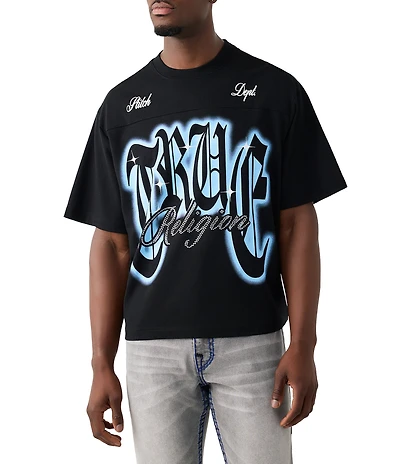 True Religion Crystal Logo Short Sleeve T-Shirt