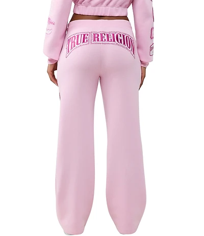 True Religion Crystal Patch Mid Rise Straight Leg Coordinating Pants