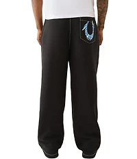 True Religion Horseshoe Painted Baggy Fleece Jogger Pants