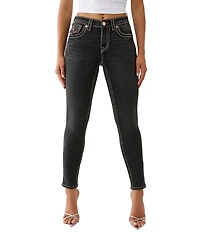 True Religion Jennie Mid Rise Big T Curvy Skinny Jeans