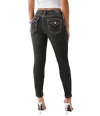 True Religion Jennie Mid Rise Big T Curvy Skinny Jeans