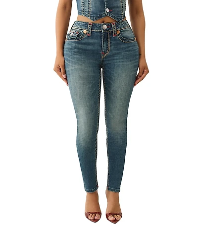 True Religion Jennie Mid-Rise Super Skinny Jeans
