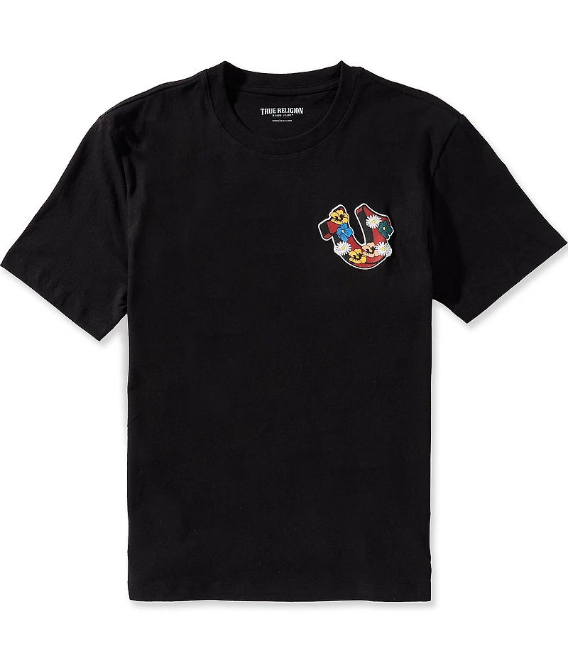 True Religion Logo Garden Short Sleeve T-Shirt