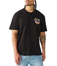 True Religion Logo Garden Short Sleeve T-Shirt