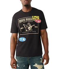 True Religion Logo Patch Short Sleeve T-Shirt
